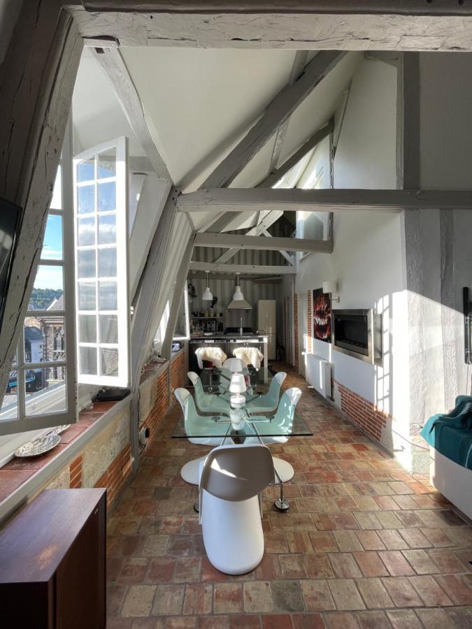 Le Loft Du Homard Bleu - Entre Ciel Et Mer - Free Parking 500M Honfleur Exteriör bild