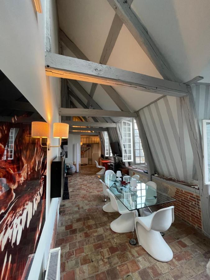 Le Loft Du Homard Bleu - Entre Ciel Et Mer - Free Parking 500M Honfleur Exteriör bild